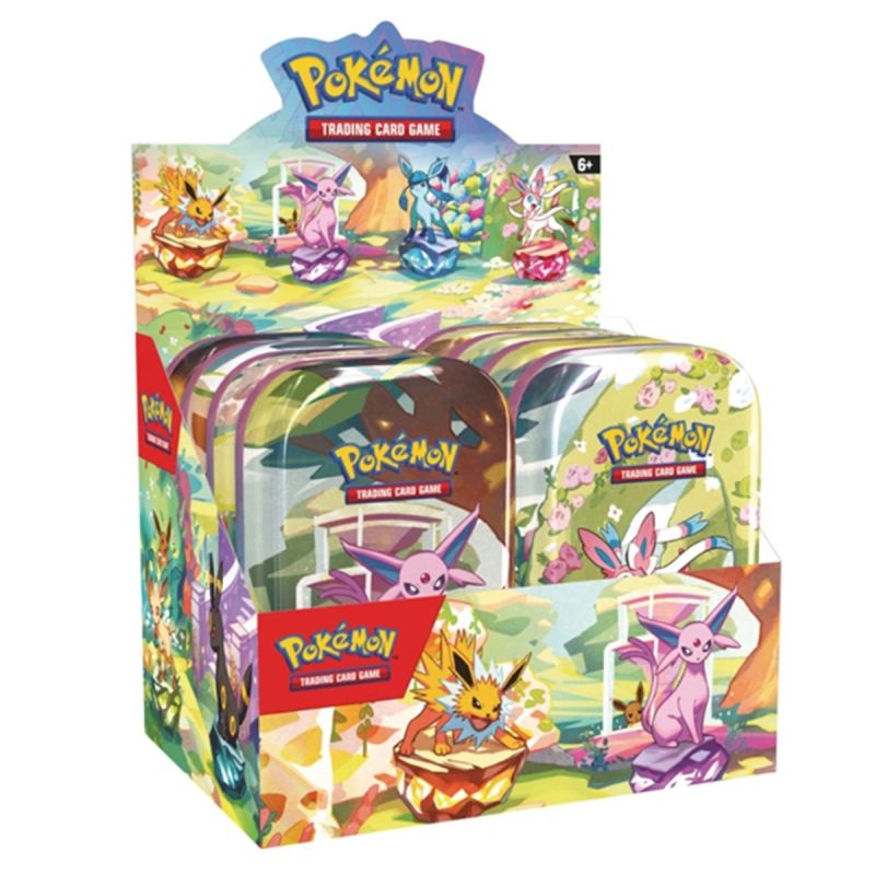  Pokemon Trading Card Game Scarlet & Violet 8.5 Prismatic Evolutions Mini Tin (Assorted Characters)