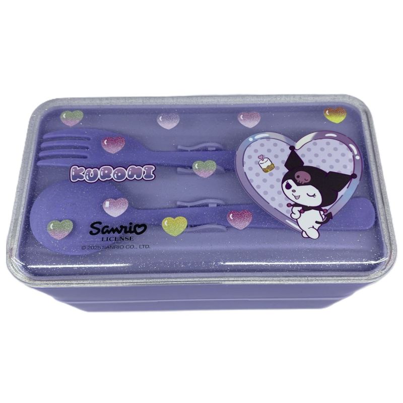 Sanrio Kuromi Sweet Factory Double Layer Lunch Box 1000ml