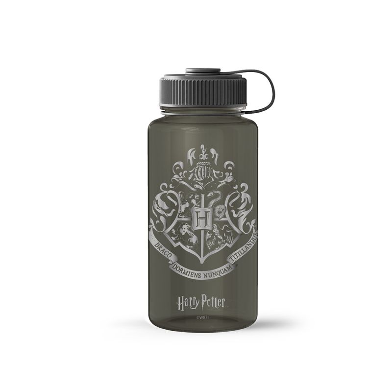 Harry Potter Hogwarts Plastic Black Cool Water Bottle With Handle 800ml