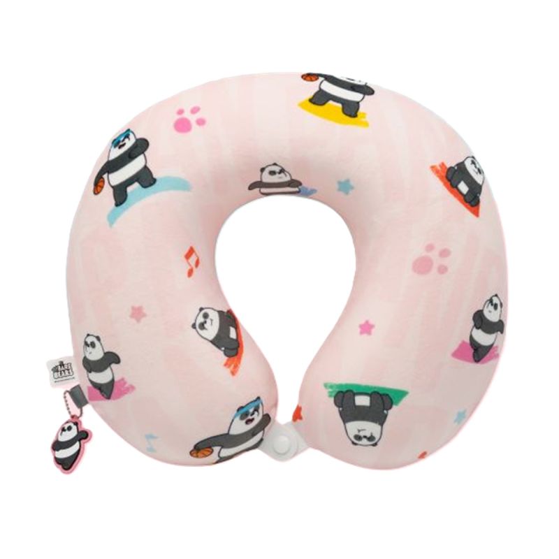 We Bare Bears Panda Seaside Music Festival Neck Pillow 
