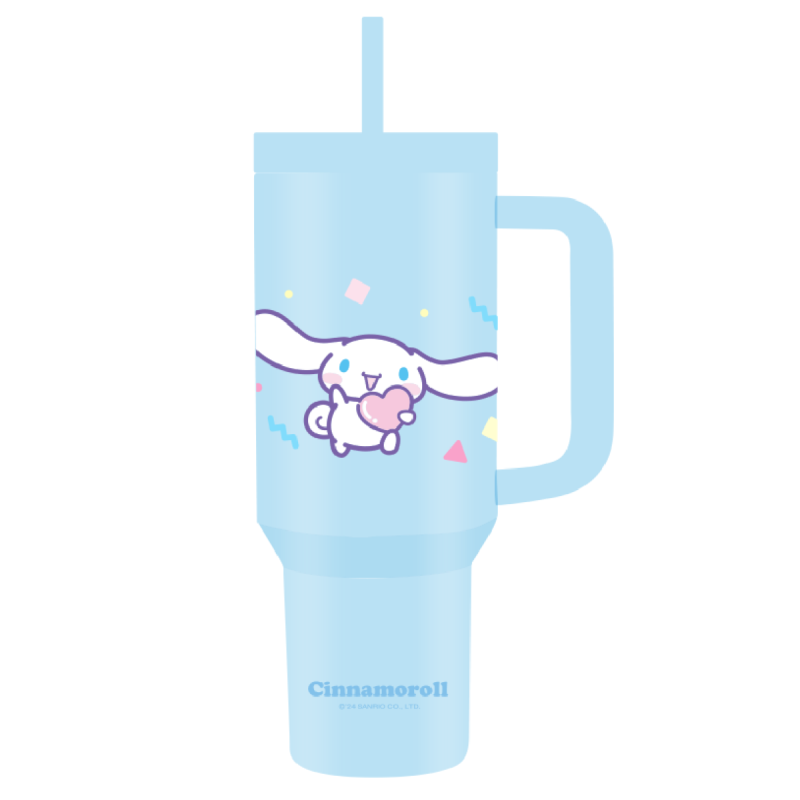 Sanrio Cinnamoroll Double Wall Steel Tumbler With Straw 1200ml