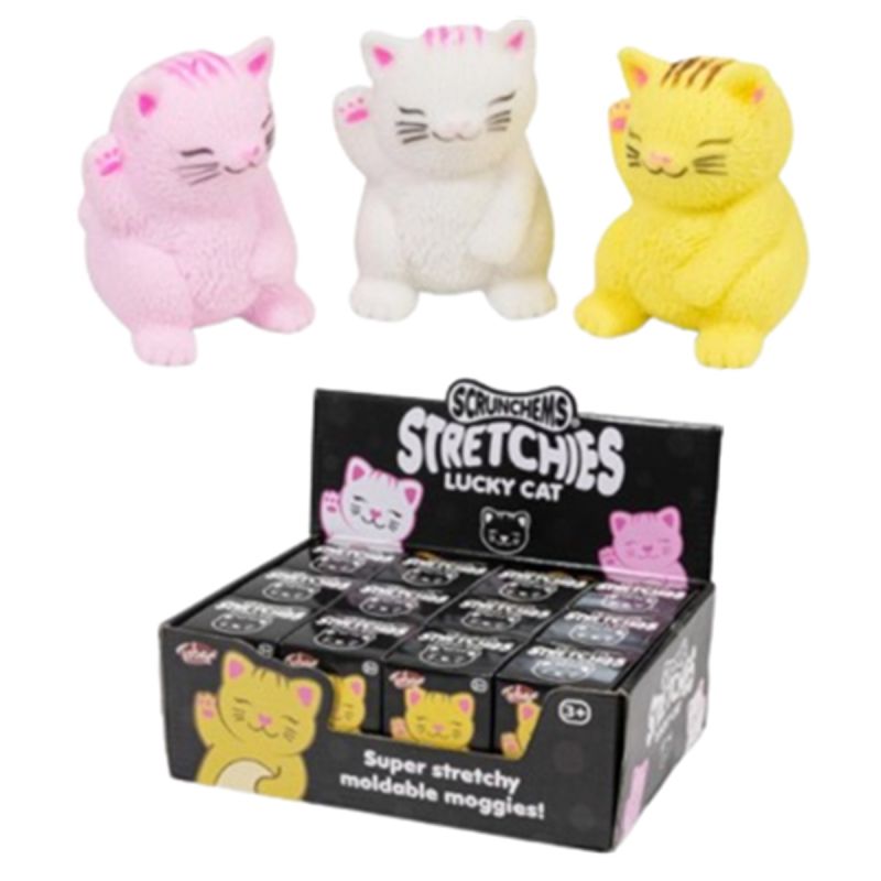 Scrunchems Stretchies Lucky Cat (Assorted Colours)