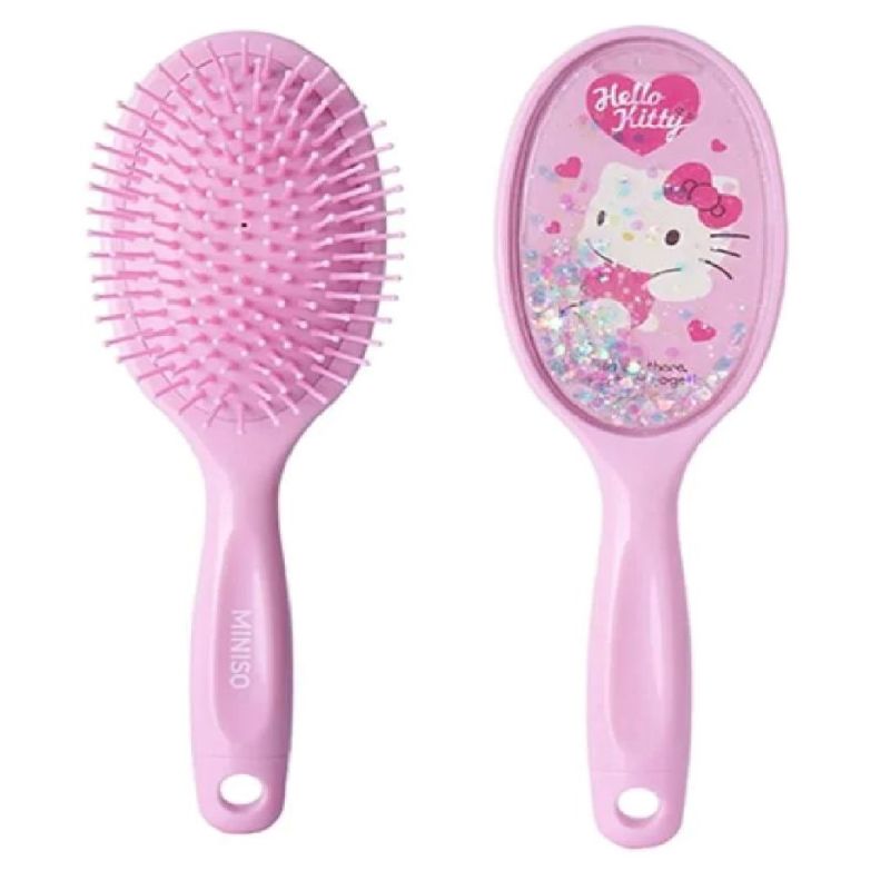Sanrio Hello Kitty Pink Collection Glitter Cushion Hair Brush 