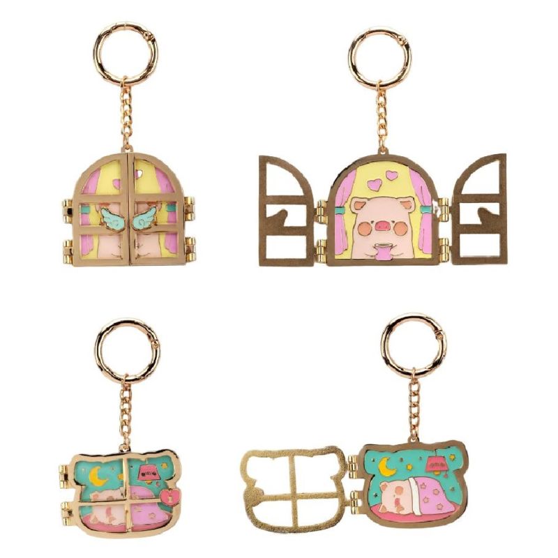 LuLu The Piggy Window Metal Keychain (Assorted Characters)