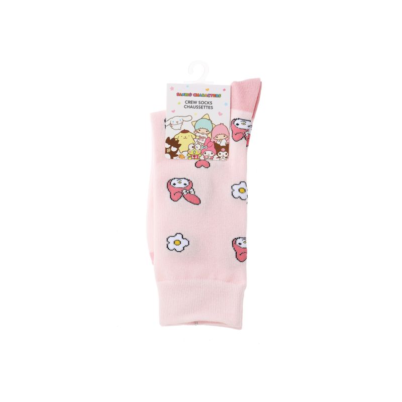 Sanrio My Melody Full Print Crew Socks UK Size 4-6.5