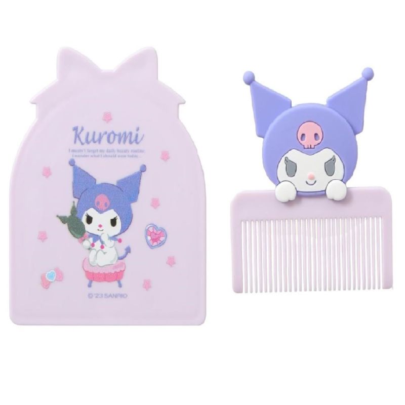 Sanrio Kuromi Mini Mirror & Brush Set