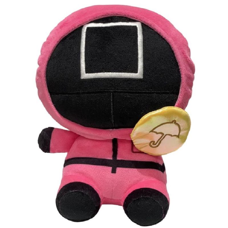Squid Game Collection 10 Inch Red Guard Plush Soft Toy Square