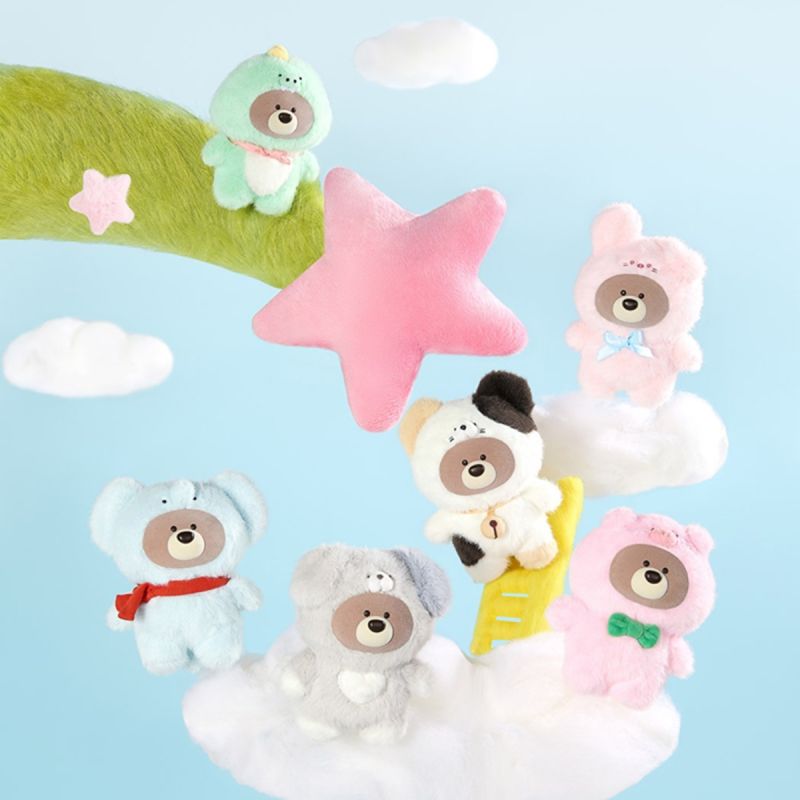 MINISO Gift Bear In The Forest Vinyl Plush Pendant Surprise Blind Box