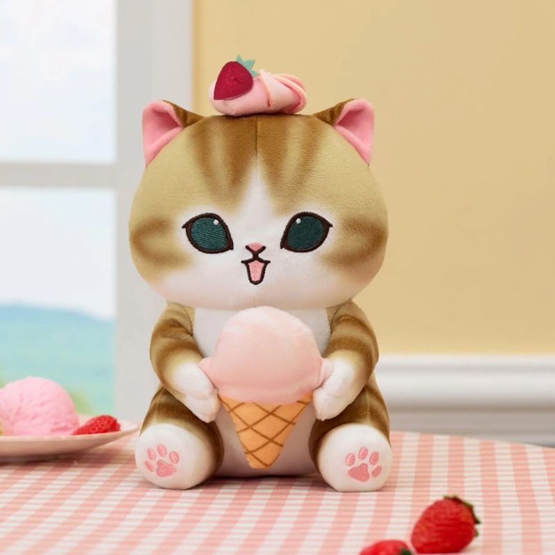 Mofusand Ice Cream Collection Pink Ice Cream Small Plush Soft Toy
