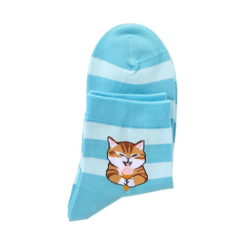 Mofusand Ice Cream Series Blue Socks