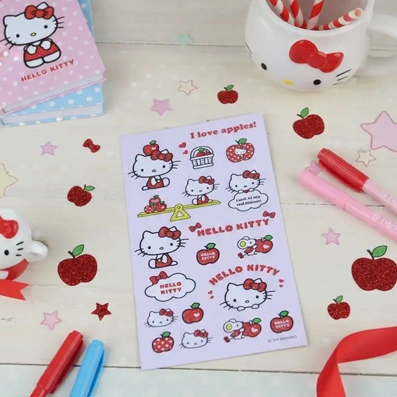 Sanrio Hello Kitty & Friends Apple Series 10x22cm Sticker Pack