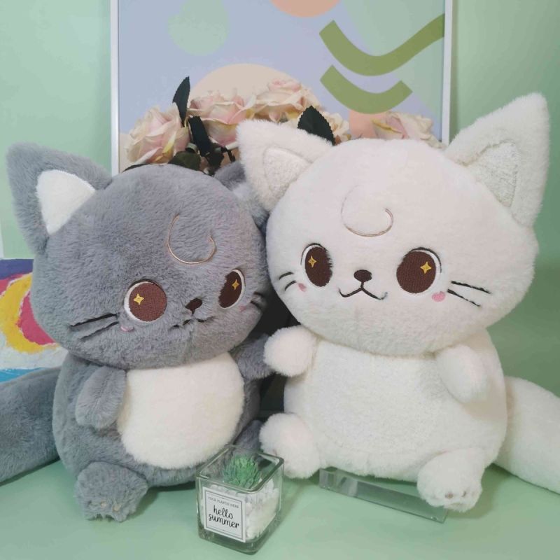 MINISO Desert Star Cream Cat 14 Inch Plush Soft Toy