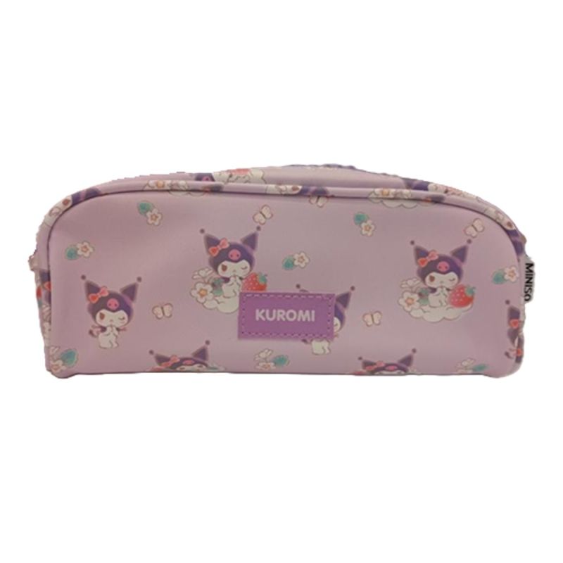 Sanrio Hello Kitty & Friends Strawberry Collection Kuromi Big Zipper Stationery Bag