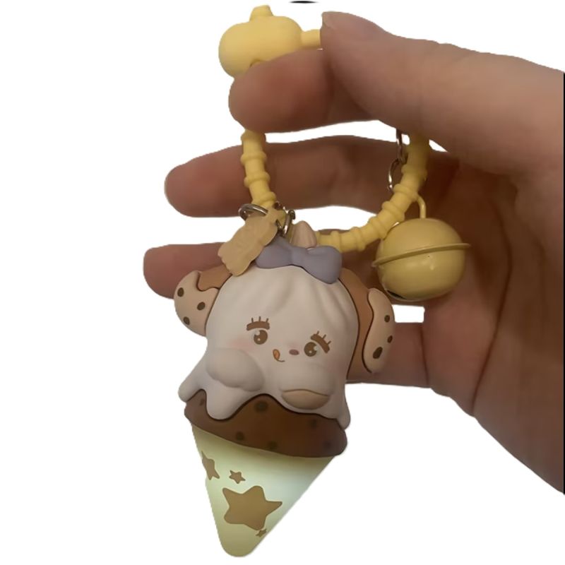 Mikko Summer Series Cookie LED Ice Cream Keychain
