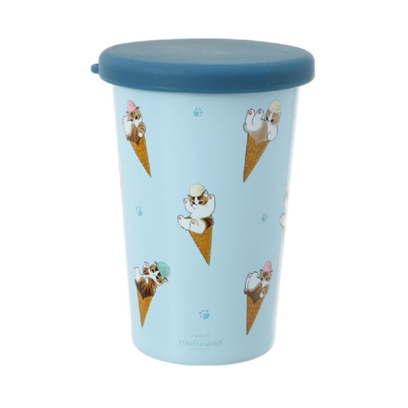 Mofusand Ice Cream Collection Blue Coffee Travel Mug