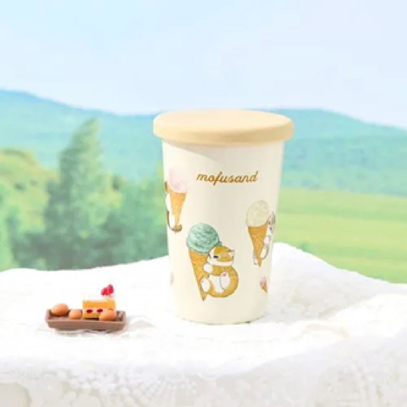 Mofusand Ice Cream Collection Yellow Coffee Travel Mug