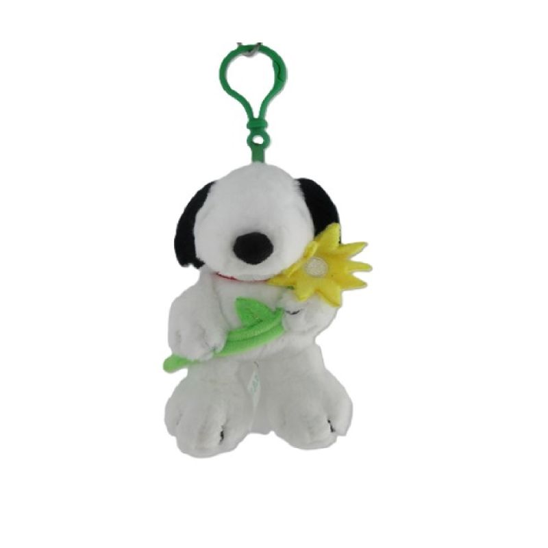 Snoopy Colorful Life Collection 5 Inches Plush Pendant Sunflower