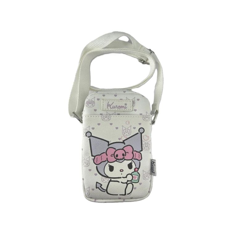 Sanrio Kuromi Phone Crossbody Bag White