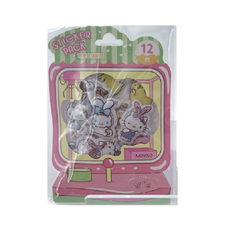 Sanrio Characters Binding Ears Collection Puffy Stickers