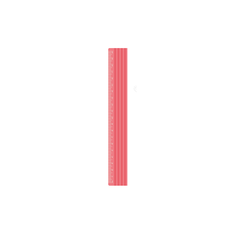 Pink Series 20cm Plastic Ruler