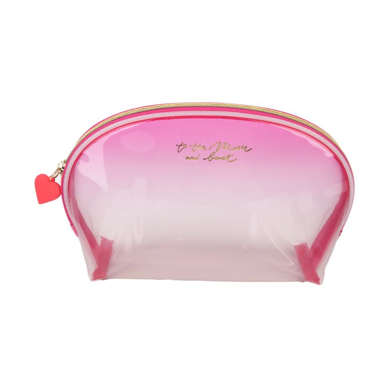 MINISO Pink Romance Series PVC Shell Makeup Bag