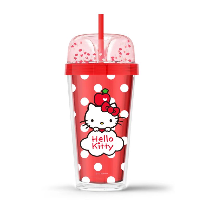 Sanrio Hello Kitty & Friends Apple Collection Double Layer Plastic Tumbler
