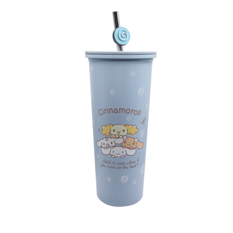 Sanrio Hello Kitty & Friends Cinnamoroll Stainless Steel Tumbler & Straw 800ml