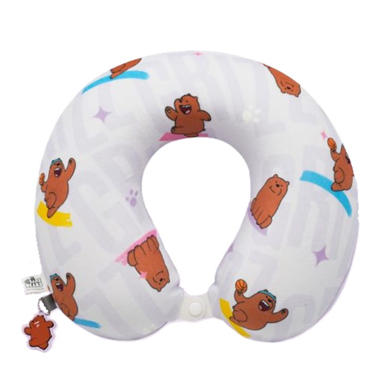 We Bare Bears Grizzly Seaside Music Festival Neck Pillow 
