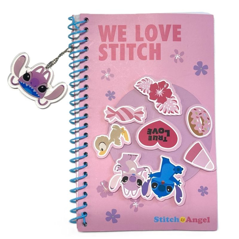 Disney Stitch Collection B6 Rotating Wheel Wire-Bound Notebook Angel
