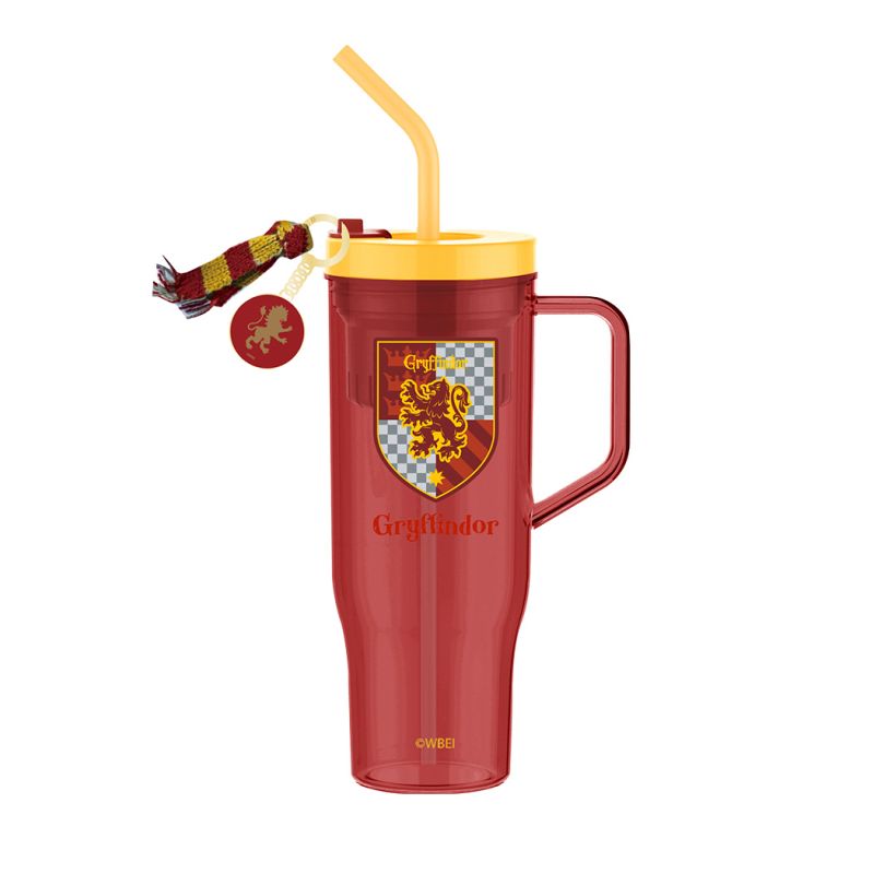 Harry Potter Plastic Tumbler with Straw 1250ml Red