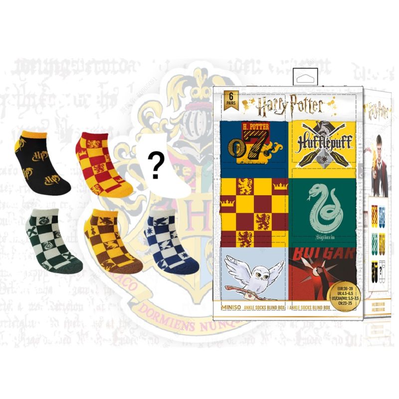 Harry Potter Ankle Socks Surprise Box (6 Pairs)