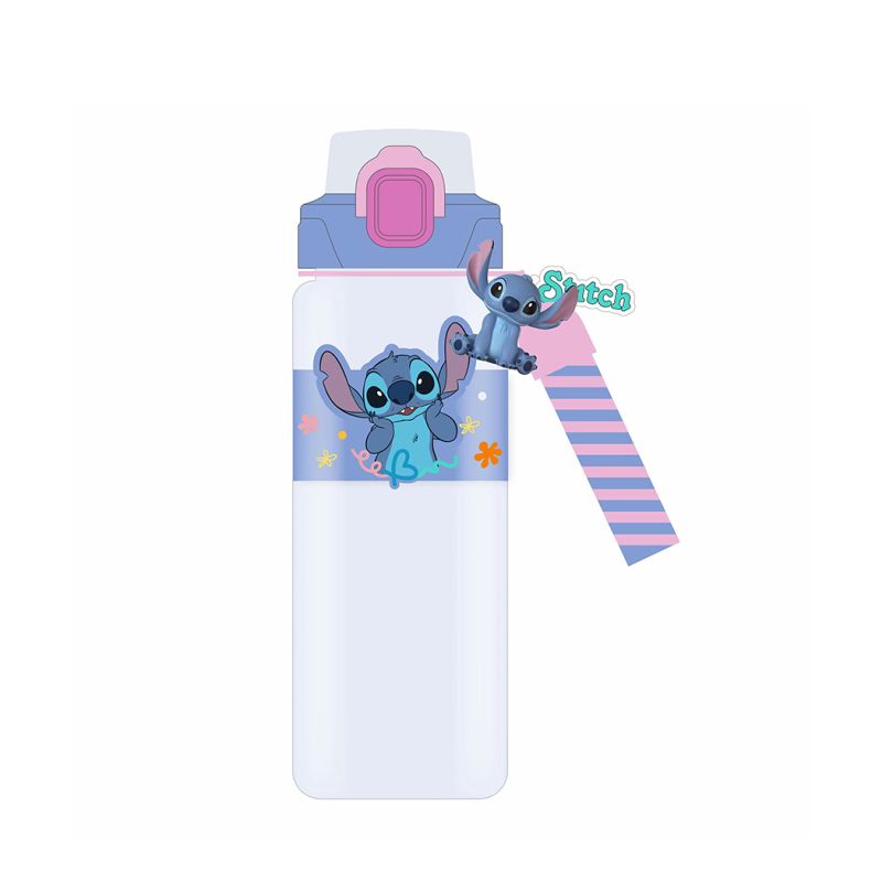 Disney Lilo & Stitch Collection Plastic Bottle With Strap & Sleeve 800ml