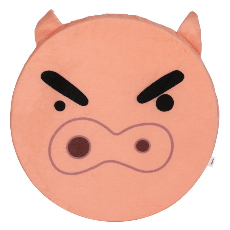Crayon Shinchan Buriburizaemon 5cm Thick Round Seat Cushion