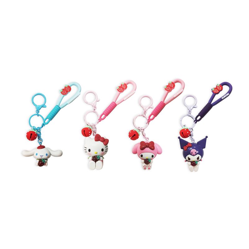 Sanrio Characters Strawberry Collection PVC Keychain (Assorted Characters)