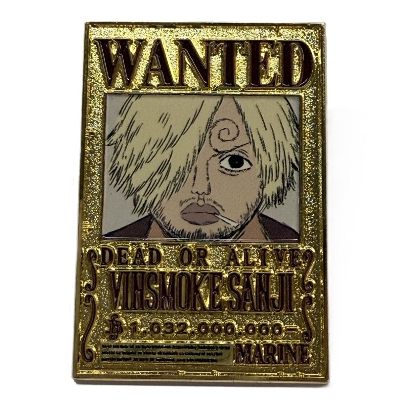 One Piece Classic Collection Sanji Wanted Poster Metal Fridge Magnet