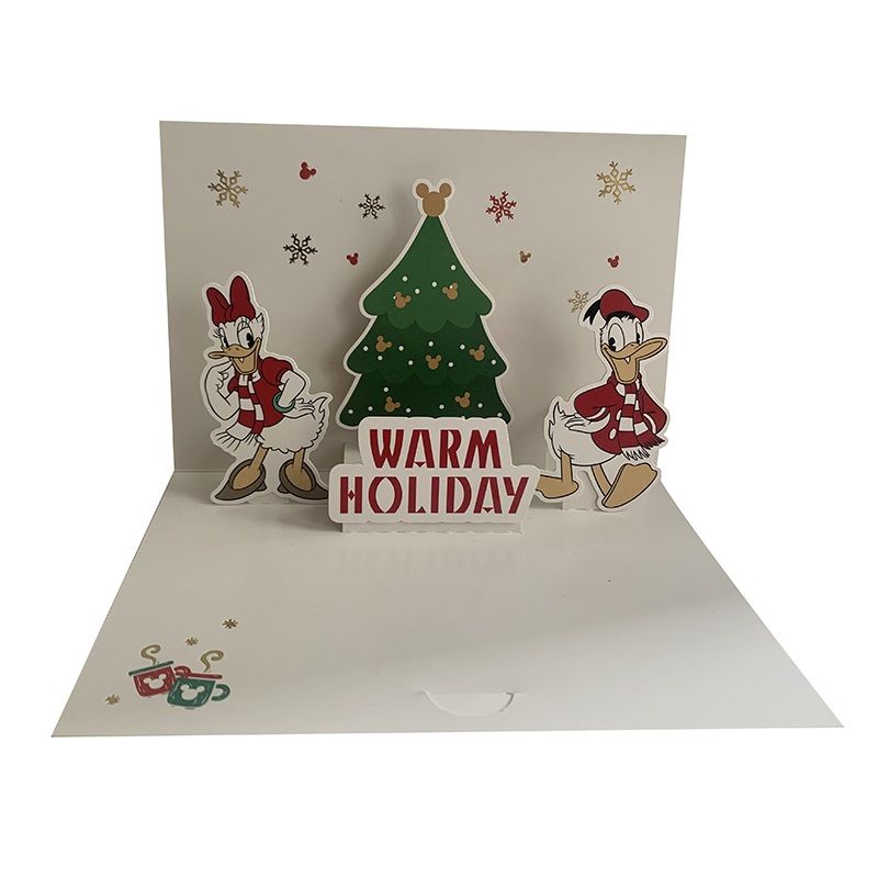 Disney Donald & Daisy 3D Christmas Card & Envelope