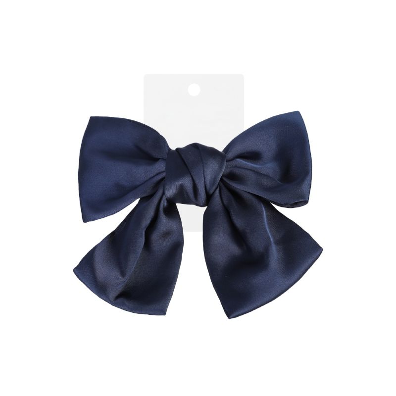 Ribbon Bow - Blue Hair Clip