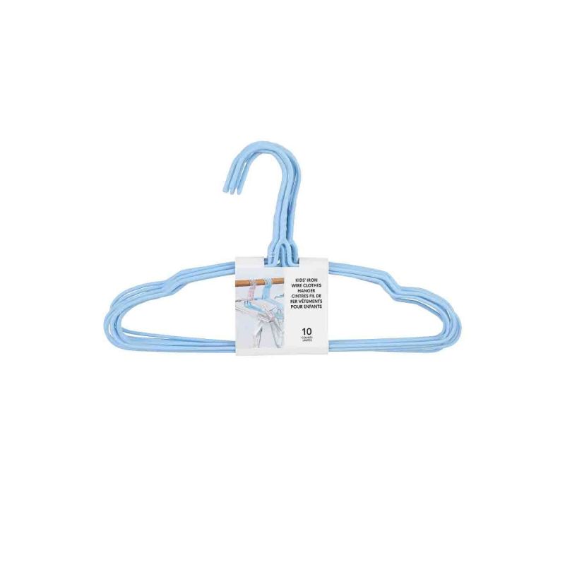 MINISO Blue Kids Clothes Hanger 10 Pack