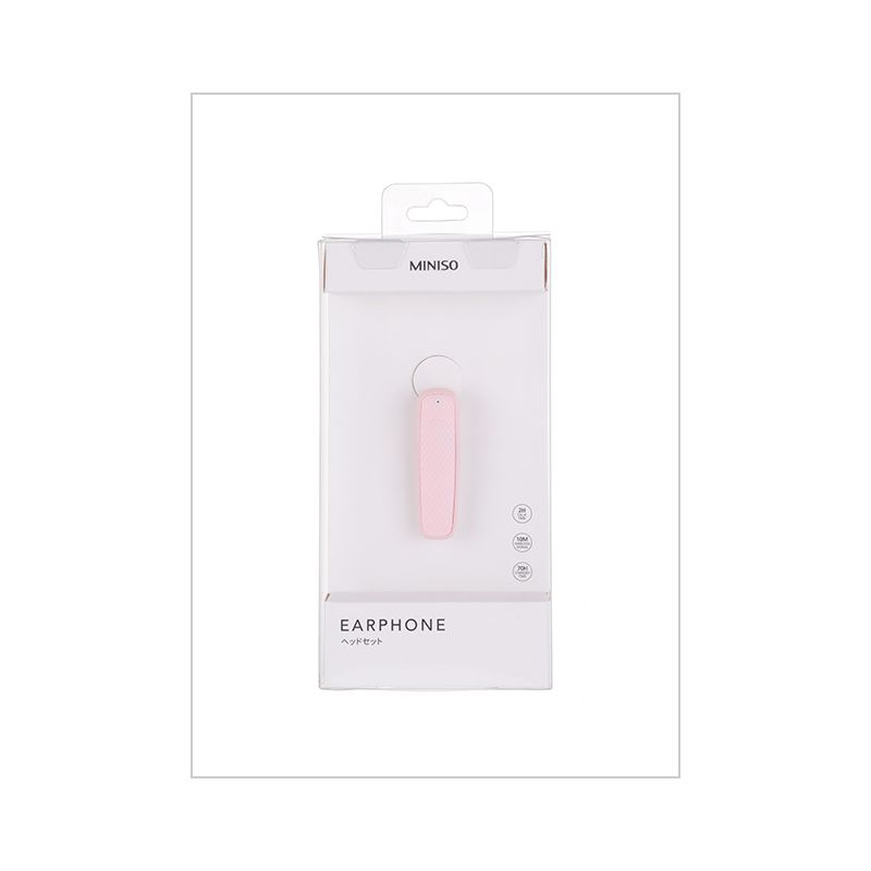 MINISO Pink Wireless Bluetooth Earpiece