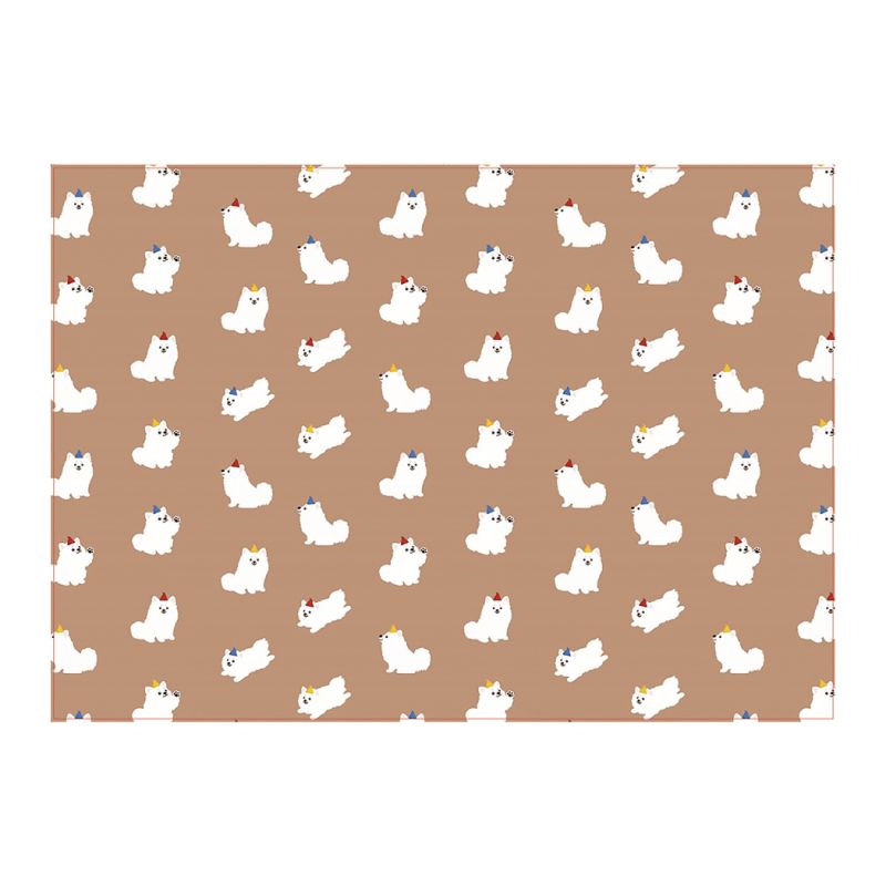 Stick Figure Puppy Series 75*53cm Wrapping Paper (Brown)