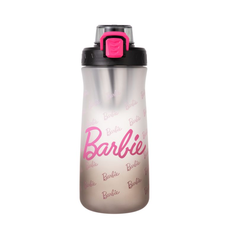 Barbie Collection Black Plastic Water Bottle