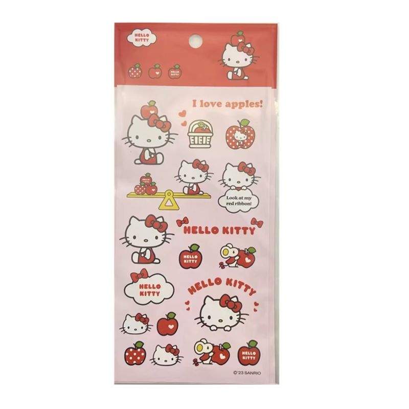 Sanrio Hello Kitty & Friends Apple Series 10x22cm Sticker Pack