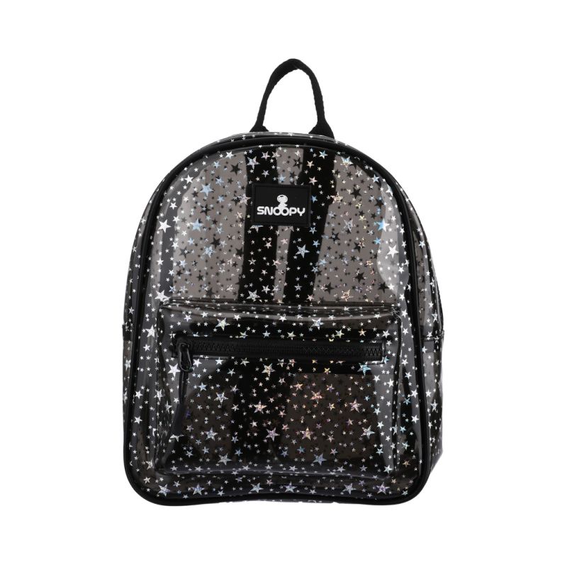 Snoopy The Little Space Explorer Black Backpack