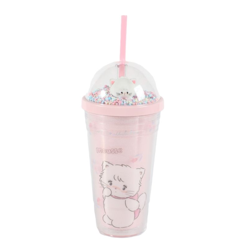 Mikko Collection Mousse Double Wall Tumbler with Straw 480ml