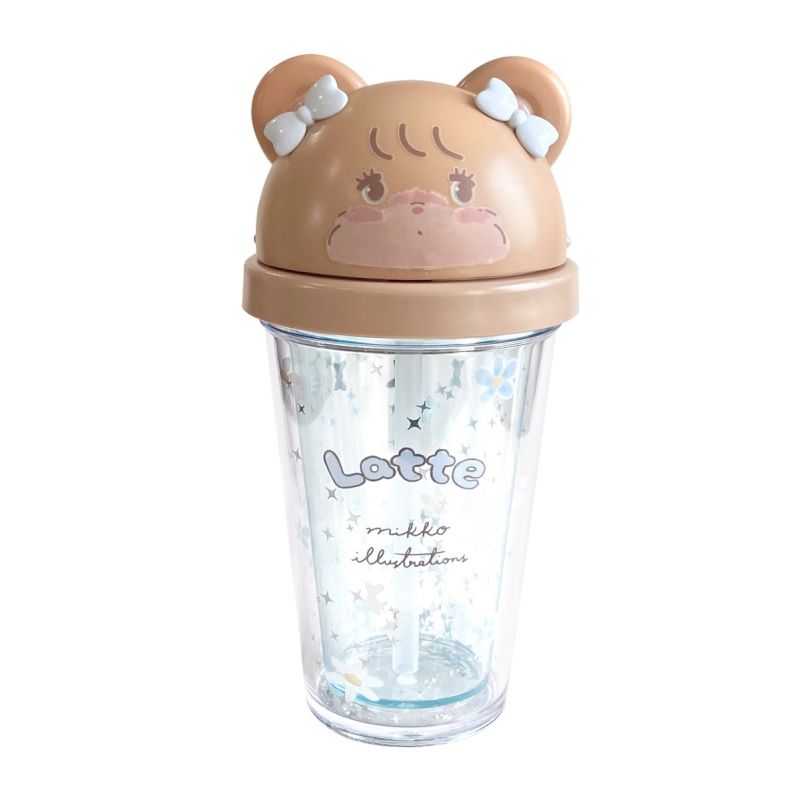 Mikko Collection Latte Plastic Bottle with Cartoon Lid 320ml
