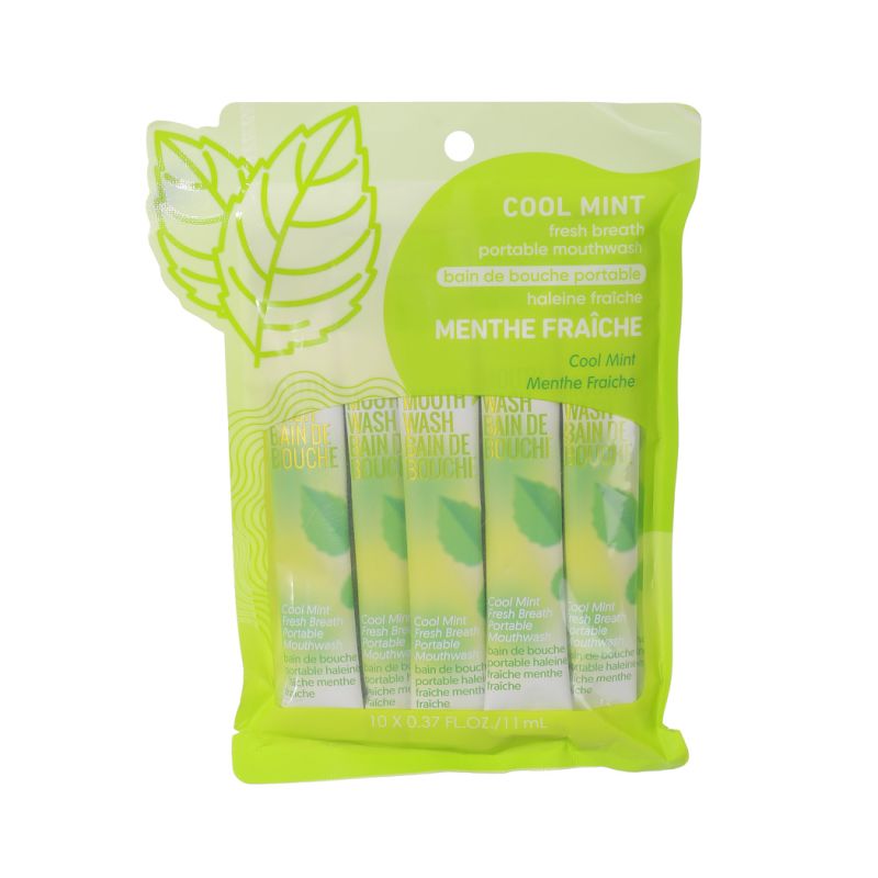 Cool Mint Fresh Breath Portable Mouthwash (10 pcs)