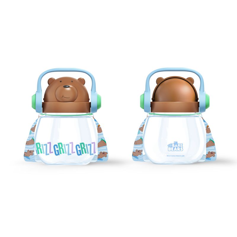 We Bare Bears Seaside Music Festival Grizz Water Bottle & Shoulder Strap 800ml