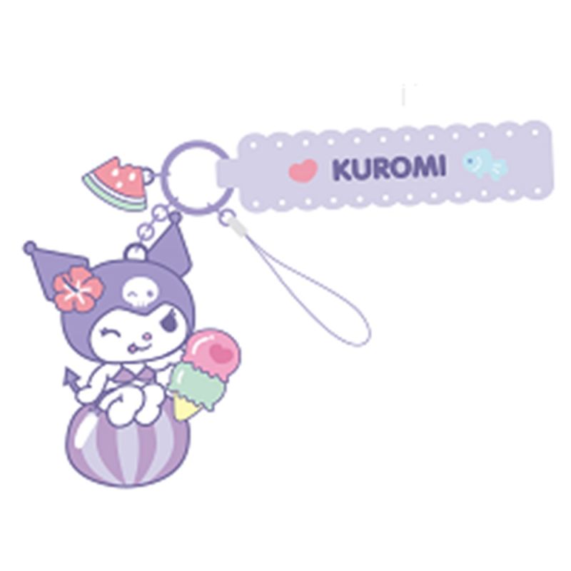 Sanrio Kuromi Summer Beach Phone Strap