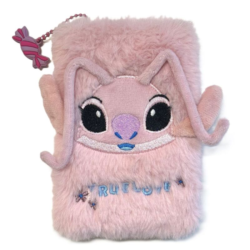 Disney Stitch Collection A6 Plush Hardcover Notebook Angel