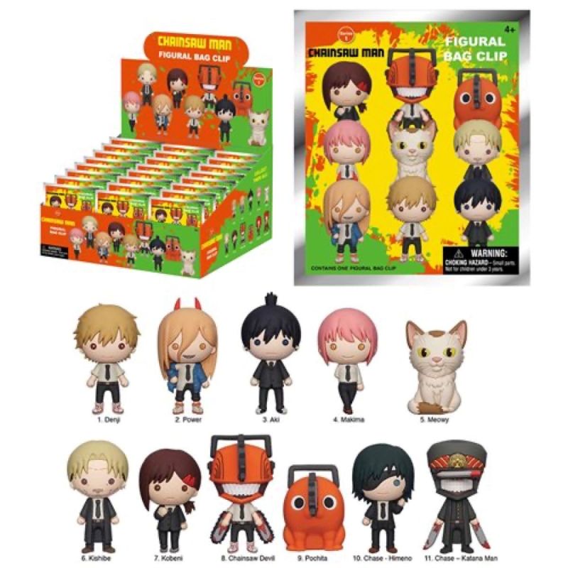 Chainsaw Man Series 1 Bag Clips Foam Keychain Surprise Bag